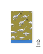 P43.213.017 Cadeauzakjes - Dino Olive - Blue - 17 x 25 cm