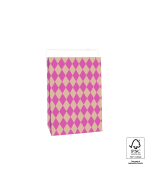 P44.068.017 Blokbodemzakken - Harlequin Pink/Nude - 17 x 10 x 25 cm