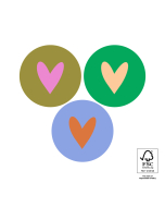 P74.377.250 Stickers Multi - Heart Colourful