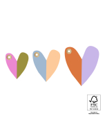 P72.110.075 Cadeaulabel Multi Sizes - Hearts Duo Bright (S - M - L)