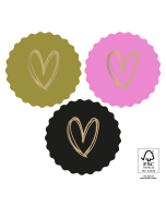 P74.372.250 Stickers Multi - Heart Gold - Joy