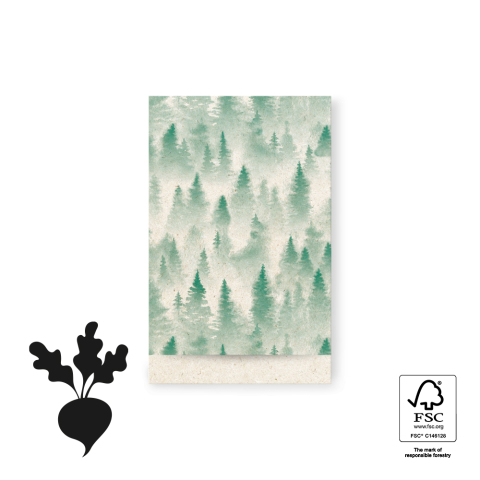 P38.224.012 X-mas Cadeauzakjes - Winter Forest - 12 x 19 cm