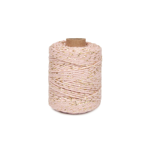 Touw - Twist - Pink / Gold